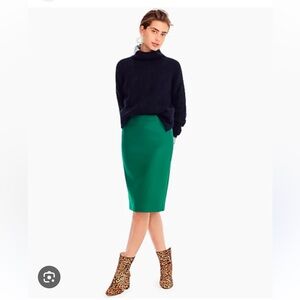 J.Crew No 2 Pencil Skirt In Double Serge Wool